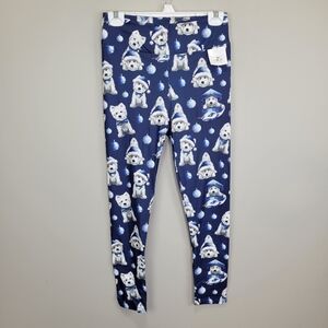Winter Westies Santa Pups Leggings One Size Fits All